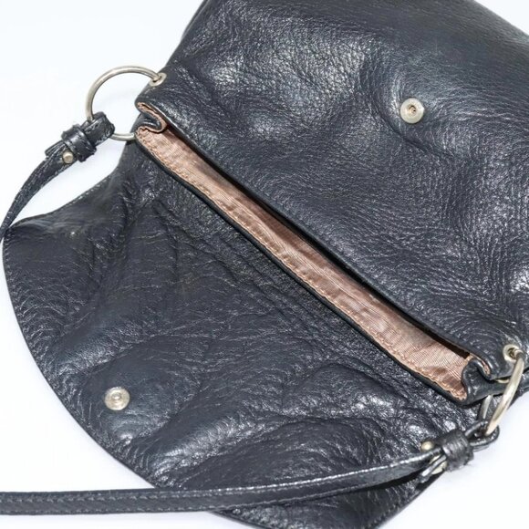 Chloe Elsie Hand Bag Leather 2way Black - Picture 10 of 14